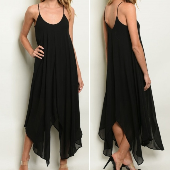 AQUA CHIFFON STYLE MAXI DRESS - Picture 6 of 8